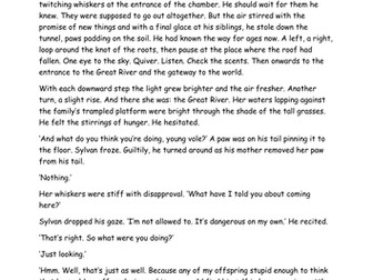 Guided reading The River Singers - vocab retrieve information, inference and deduction weekly plan