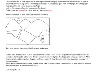 Art Lesson 4 of 7 on expressionism - expressionist artist Jawlensky. Suitable for Years 3, 4 and 5.