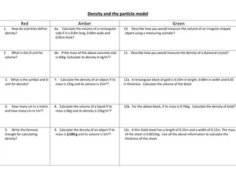 Density and the Particle Model
