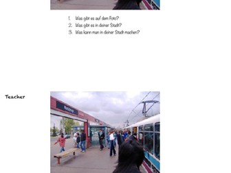 new GCSE style photo card - Where I live (home and town) - German