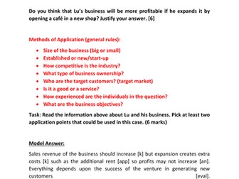 Exam Practice - Business Studies iGCSE Paper 1