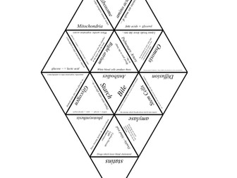 AQA Combined Science GCSE - Revision Crosswords, Dictionaries and Tarsia puzzles - B1, C2 and P1