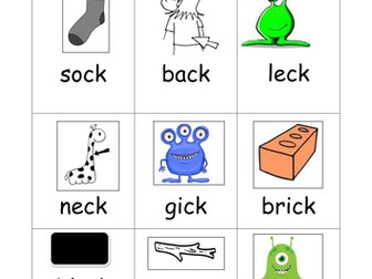 Phase 3 phonics real and alien words bundle