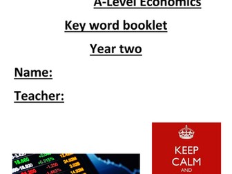 Key word booklet for A2 Economics