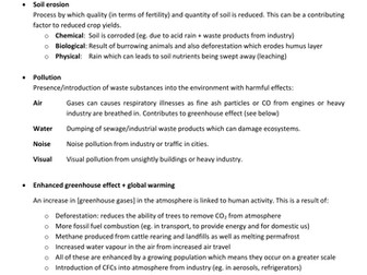 Geography (I)GCSE Revision Notes - Development