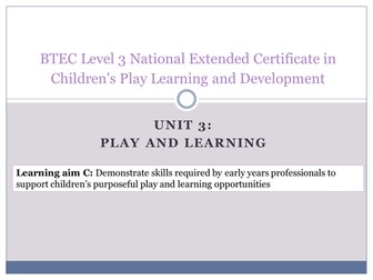 BTEC National (2016) CPLD unit 3