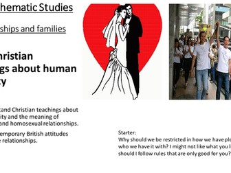 AQA Religious Studies A Christianity Thematic Studies : Relationships and families
