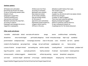 Jornalistic / newspaper language