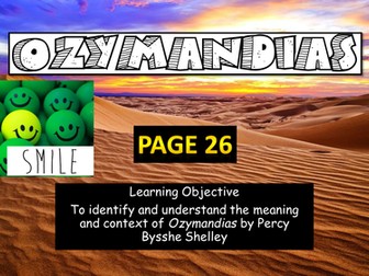 Ozymandias Lesson