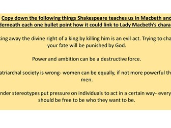 Macbeth Act 5 key scenes, context and characters