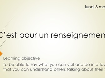 C'est pour un renseignement - Module 4 - Studio Foundation and Higher