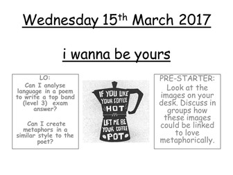 John Cooper Clarke - i wanna be yours POETRY ANALYSIS lesson