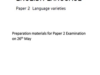 Year 12 AQA AS Level English Language Mock Examinations Paper 1 and Paper 2