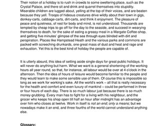 EDEXCEL English Language Paper 2: Comparison Q7a/b (sample question)