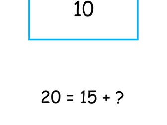 Treasure hunt number bonds to 20