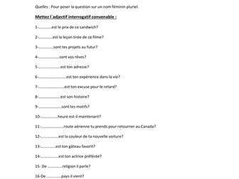 C'EST POUR UN RENSEIGNEMENT + IL FERA BEAU DEMAIN ( STUDIO GCSE HIGHER)