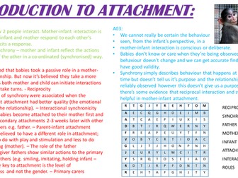 A LEVEL NEW SPEC PSYCHOLOGY Summary Sheets - Attachment