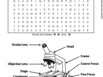 Microscope Parts Word Search
