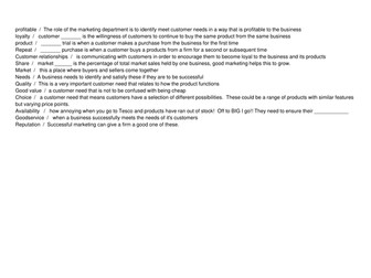 Introduction to Marketing GCSE/iGCSE