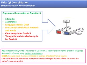 AQA English Language Paper 2 Question 3