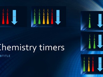 Chemistry themed timers for powerpoint - count down