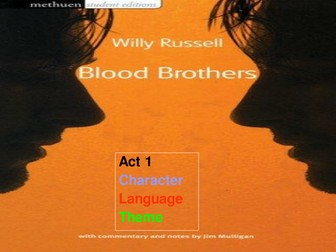BLOOD BROTHERS ACT 1