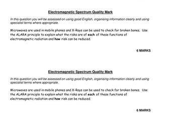 Uses of the Electromagnetic Spectrum Quality Mark Assessment (Task Only)