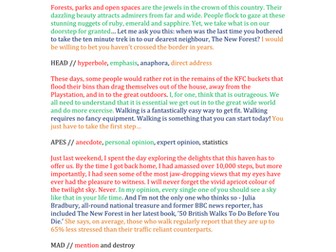 AQA English Language 2017 Language Paper 2 Q5 Teacher Model - The Countryside