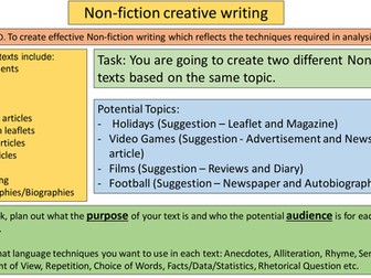 Make a Non-fiction text