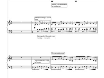 GCSE Music (Edexcel: pre- 1-9 curriculum) example Minimalism composition