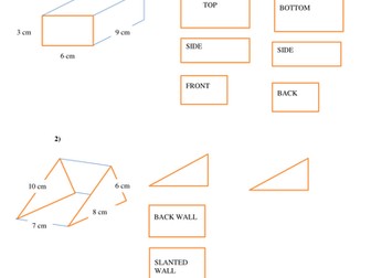 Scaffolded Surface Area Worksheet