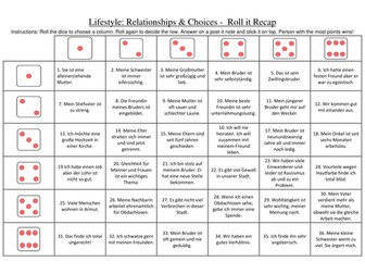 German Relationships and Choices Revision Game