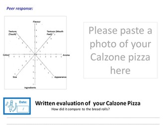 KS3 food reflection sheet