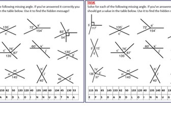 Angles at a Point and Straight Line