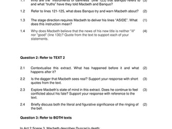 Macbeth Contextual Test & Memo