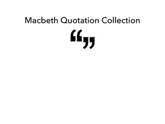 Macbeth Quotation Tracker