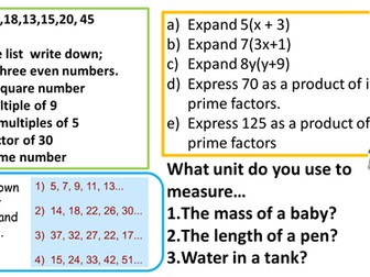 GCSE Foundation revision