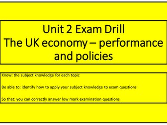 Edexcel Economics Unit 2 Exam Drill