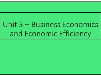 Edexcel Economics Unit 3 Revision Presentation