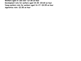 Powerpoint presentation & worksheet - Living in the Wider World: Laws and Rights in the Workplace