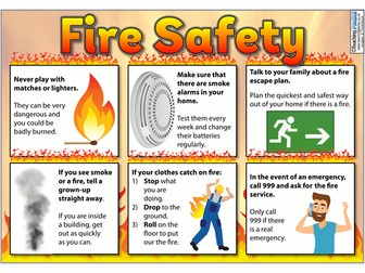 Fire Safety - Poster and Activity Template