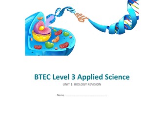 BTEC Applied Science (2016) Unit 1 Biology Activity Booklet