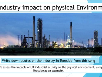 UK industry impact on the environment: Case study of Teesside