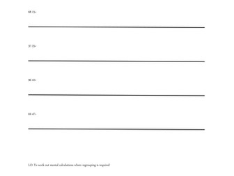 Y2 Subtraction expected and greater depth