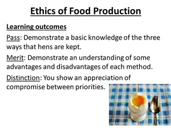 Ethics of food production, Hen eggs.
