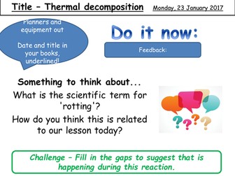 Thermal Decomposition