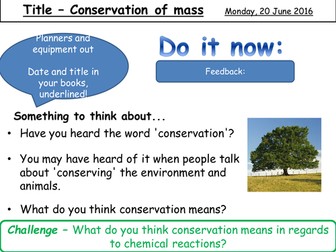 Conservation of mass