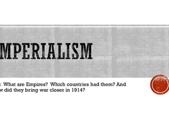 Imperialism as a cause of WW1