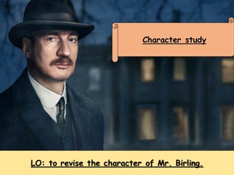 Exam Prep An Inspector calls: Mr Birling