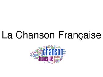 La Chanson Française Powerpoint